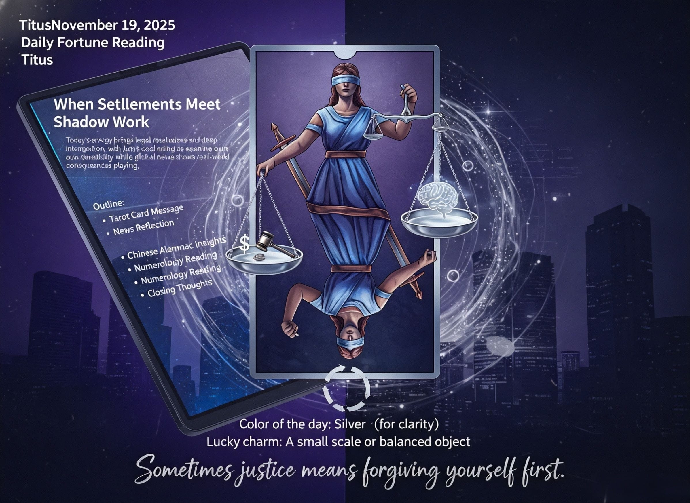 November 19, 2025 - When Settlements Meet Shadow Work