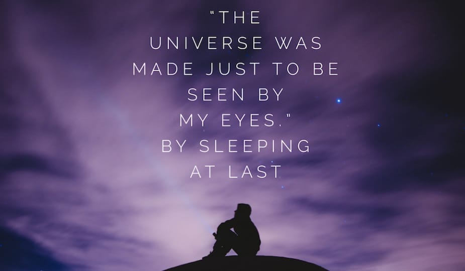 When the Universe Tells You to Shut Your Eyes